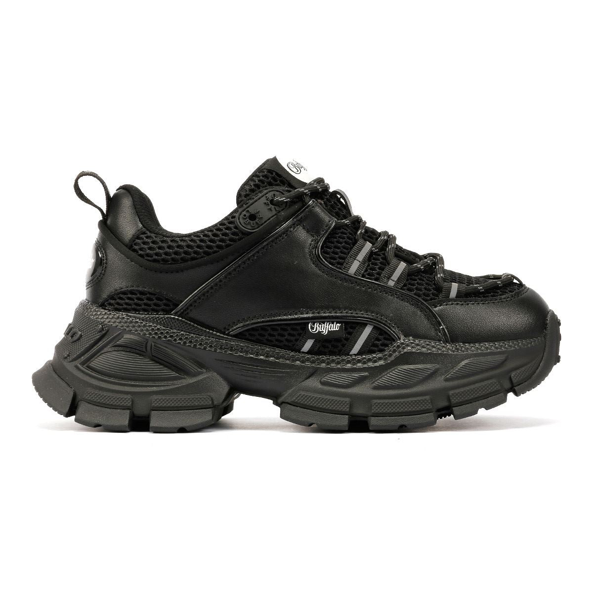 Buffalo Saturn Lace Women's Black Trainers