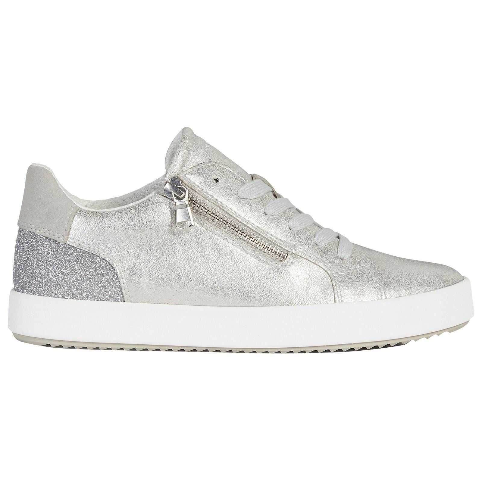 Geox D Blomiee A Synthetic Synthetic Women's Silver Trainers