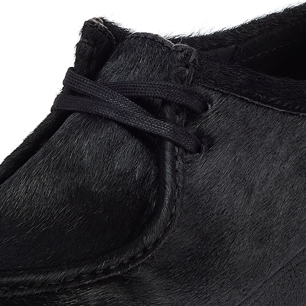 Clarks Originals Wallabee Hair On Men's Black Lace-Up Shoes