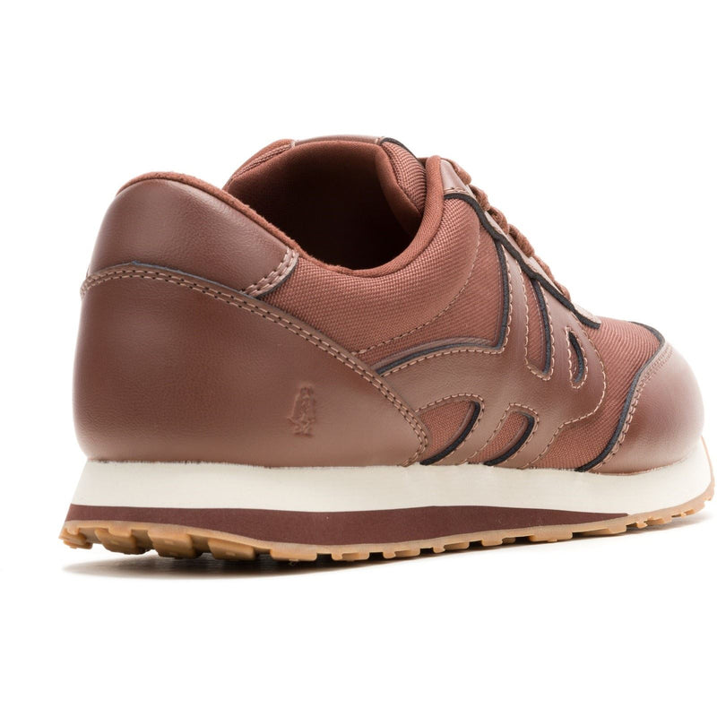 Hush Puppies Seventy8 Leather Men's Cognac Trainers