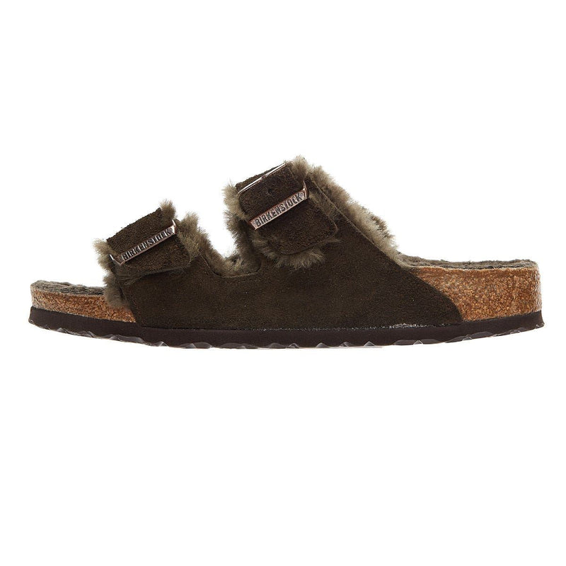 Birkenstock Arizona Shearling Mocca Bruin sandalen