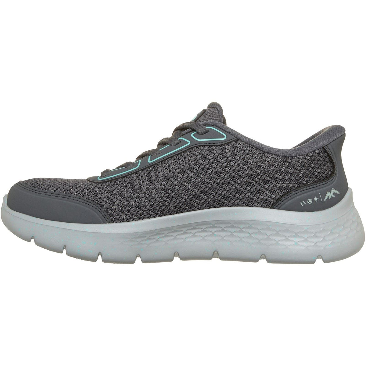 Skechers Go Walk Flex Mabel Textile Women's Charcoal/Turquoise Trainers