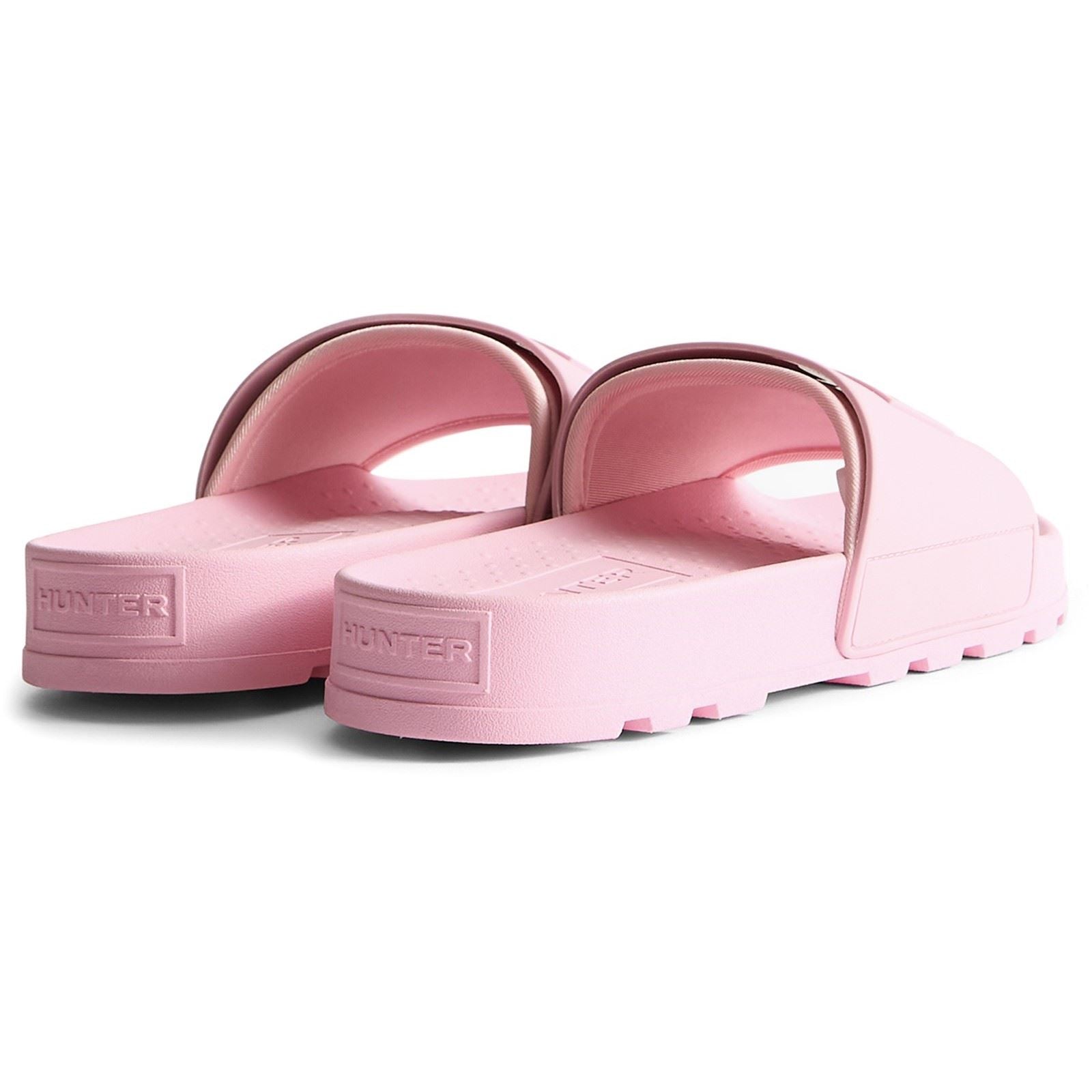 Hunter Core Embossedr Polyurethane Women's Parfait Pink Slides