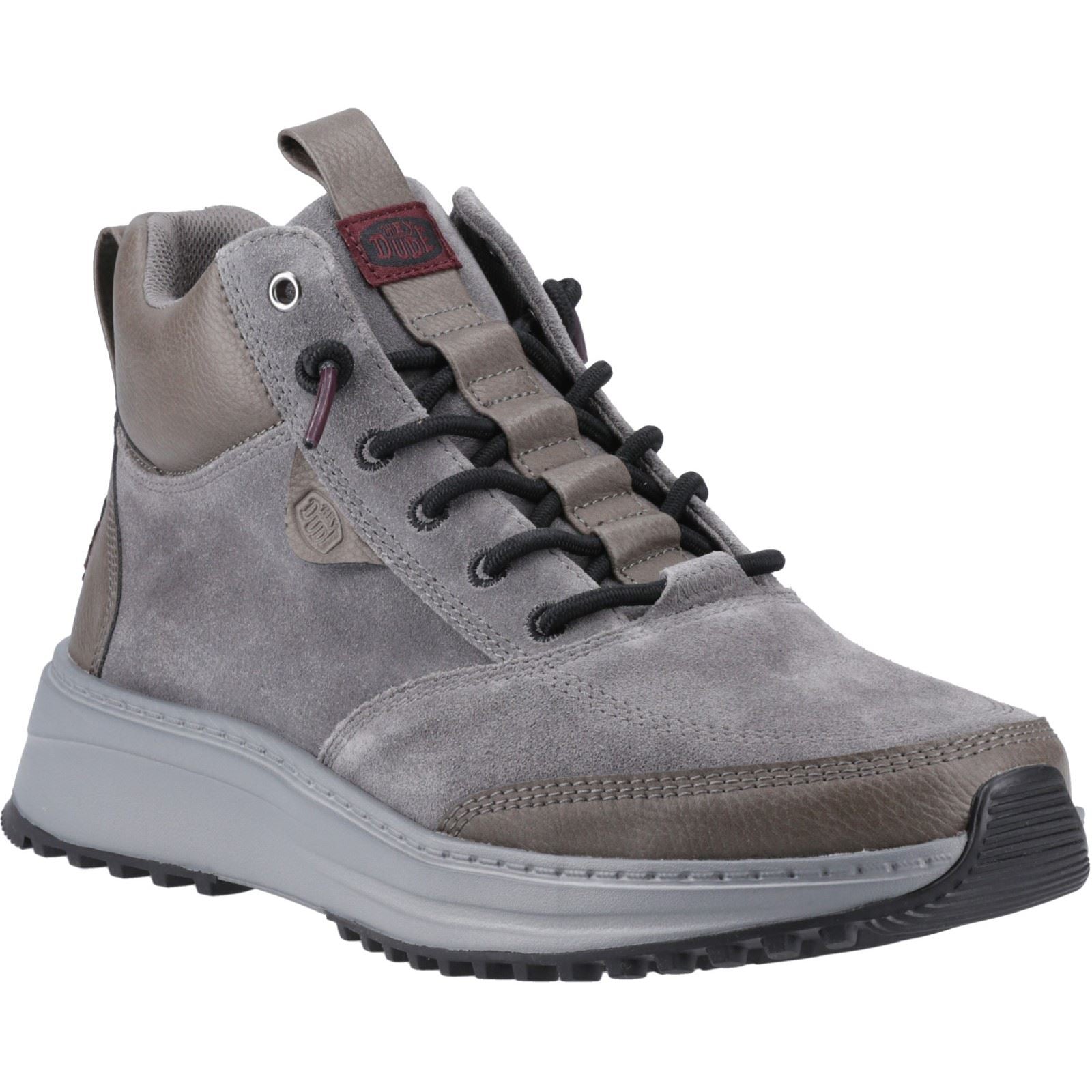 HEYDUDE Tahoe Classic Suede Men's Granite Grey/Multi Ankle Boots