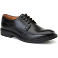 Base London Durham Leather Men's Black Lace-Up Shoes
