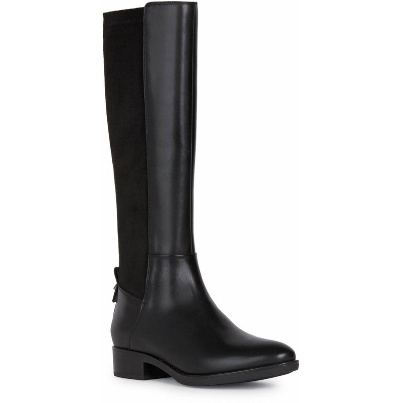 Geox D Felicity Leather Women's Black Boots