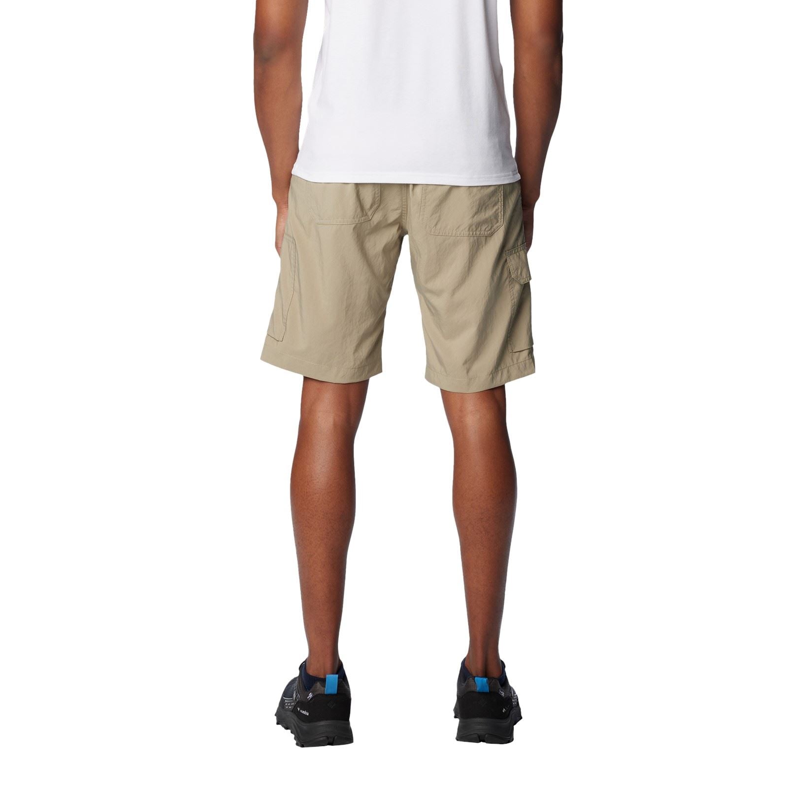 Columbia Silver Ridge Utility Cargo Short Polyester Men's Brown Knee-Length Shorts