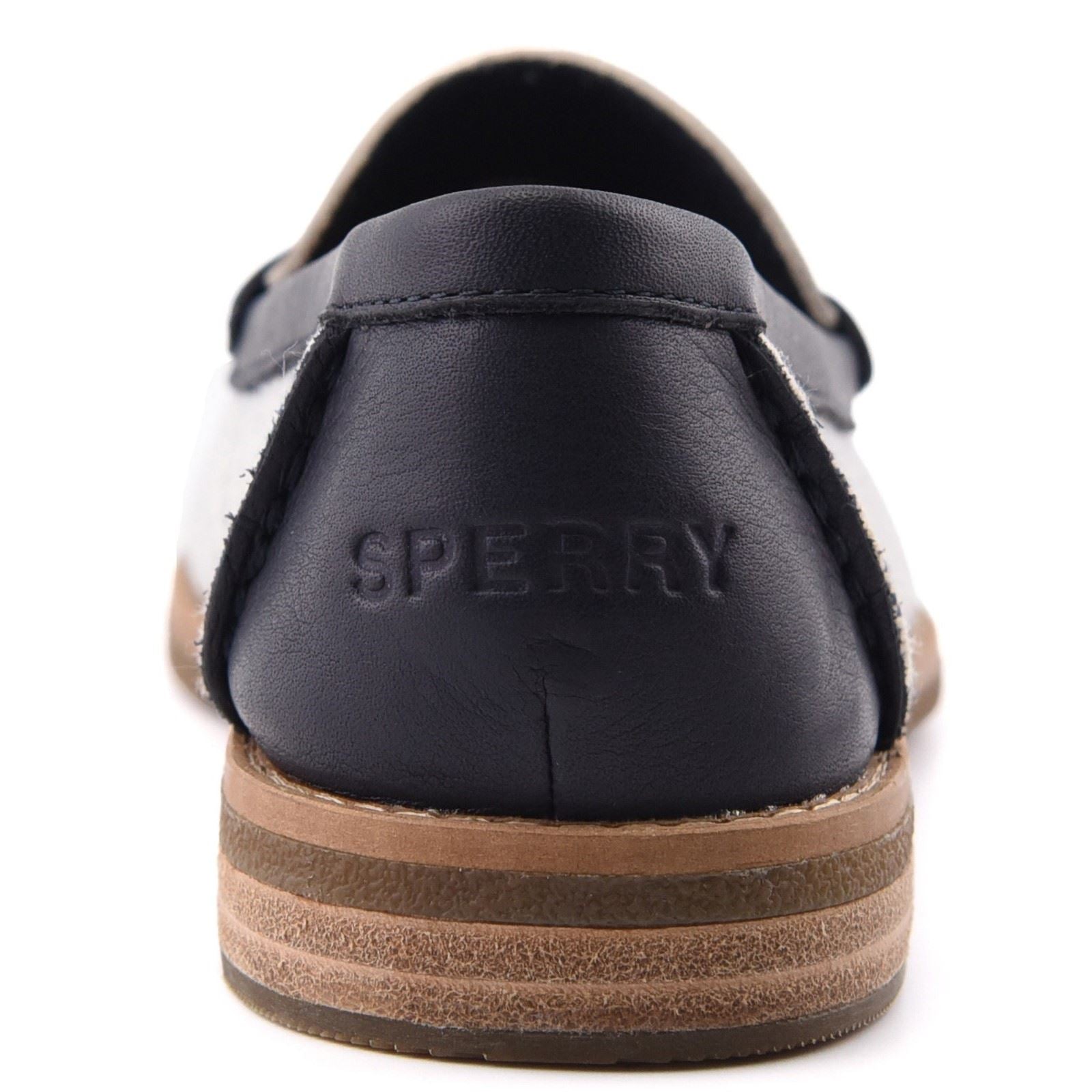 Sperry Port Driving Textile Women's White/Navy Standard Loafers