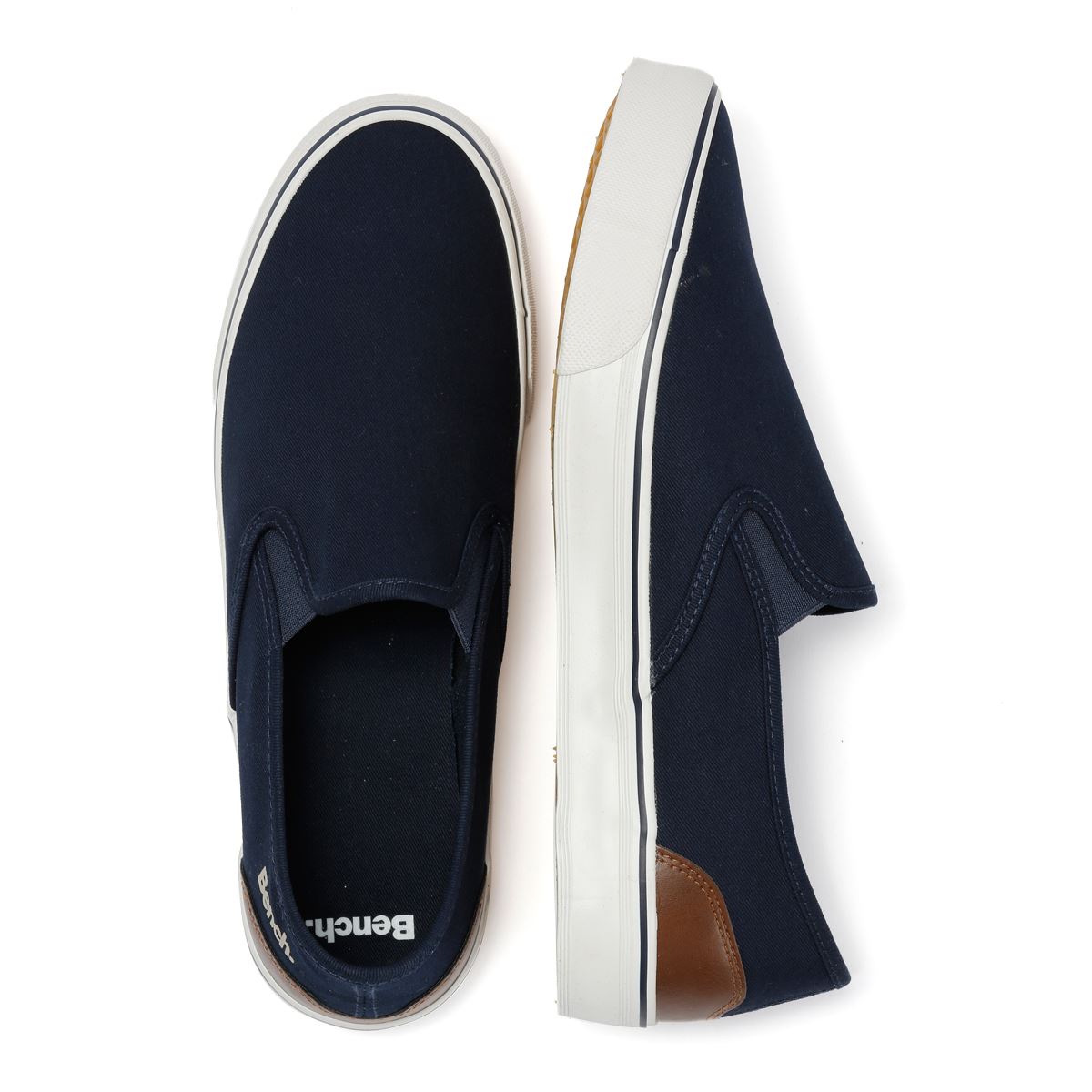 Bench Dalton Canvas Slip On Men's Navy Trainers