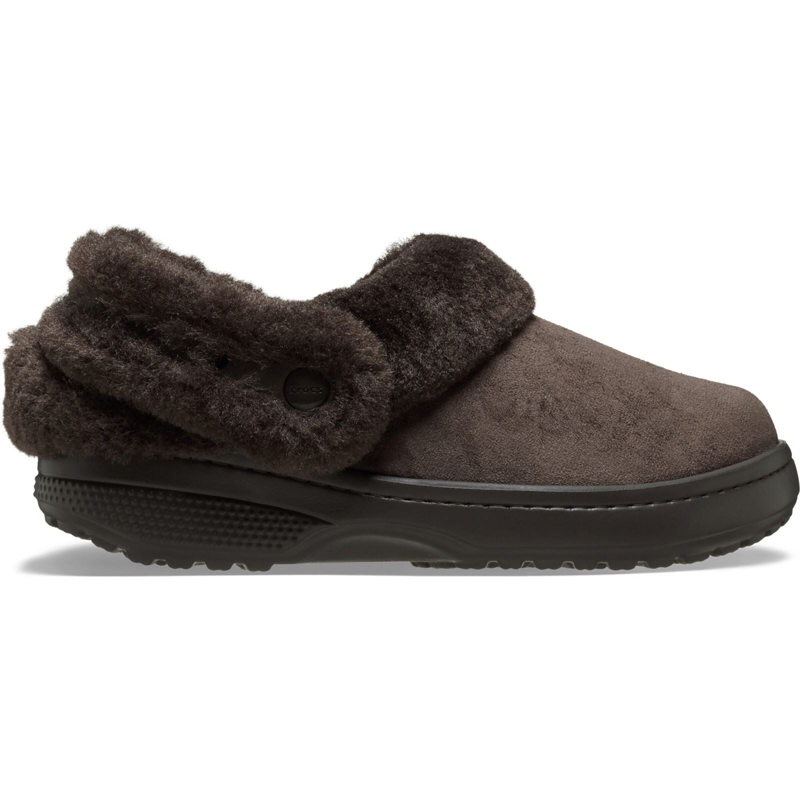 Crocs Unfurgettable Vegan Suede Polyester Women's Espresso Clogs