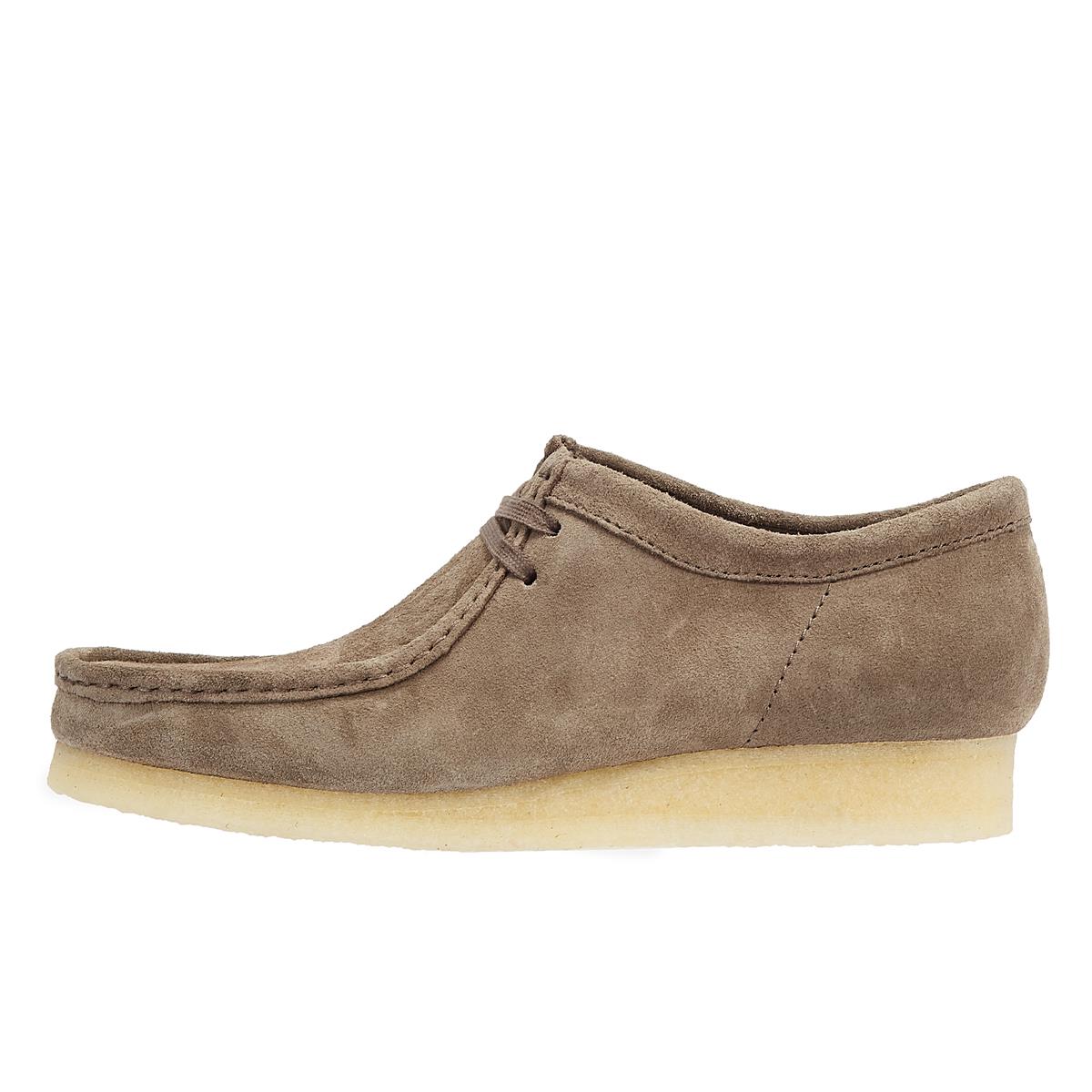 Clarks Originals Wallabee Suede Men's Dark Grey Lace-Up Shoes