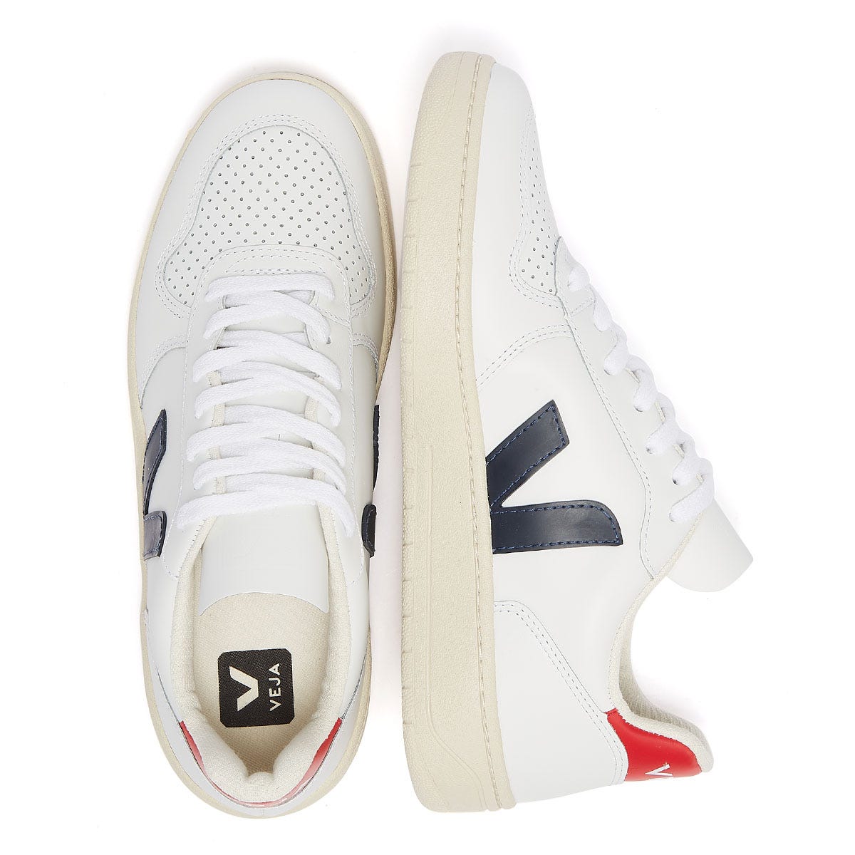 Veja V-10 Womens Extra White / Nautico Pekin Trainers