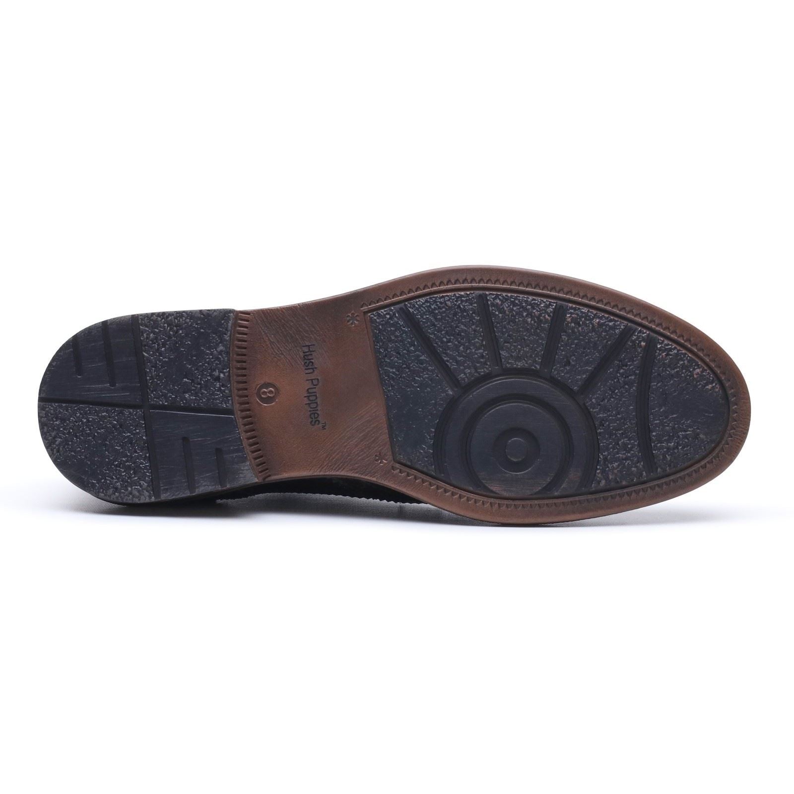 Hush Puppies Isaac Leather Men's BROWN Brogues Shoes