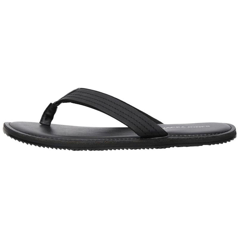 Jack & Jones Washton Leather Men's Anthracite Flip Flops