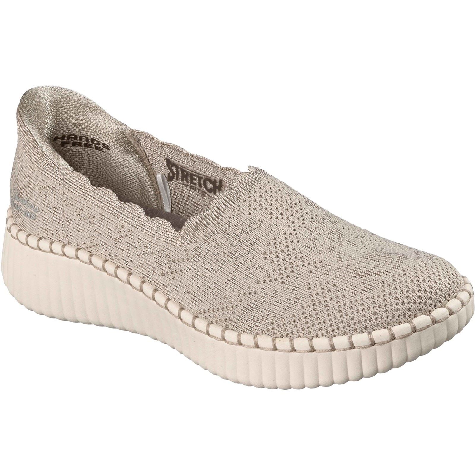Skechers Wilshire Boulevard Polyester Women's Taupe Trainers