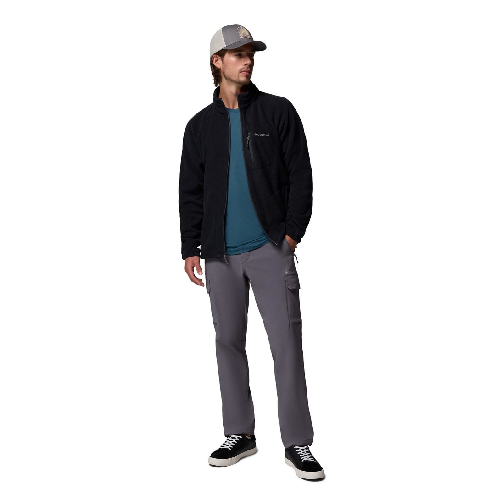 Columbia Fast Trek II Full Zip Men's Black Fleece Jacket