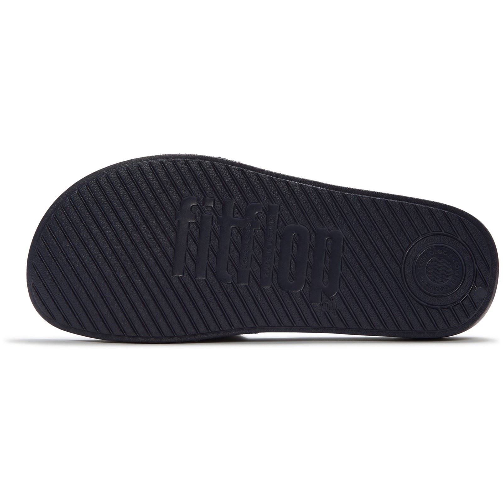 Fitflop iQushion Pool Polyurethane Men's Midnight Navy Slides