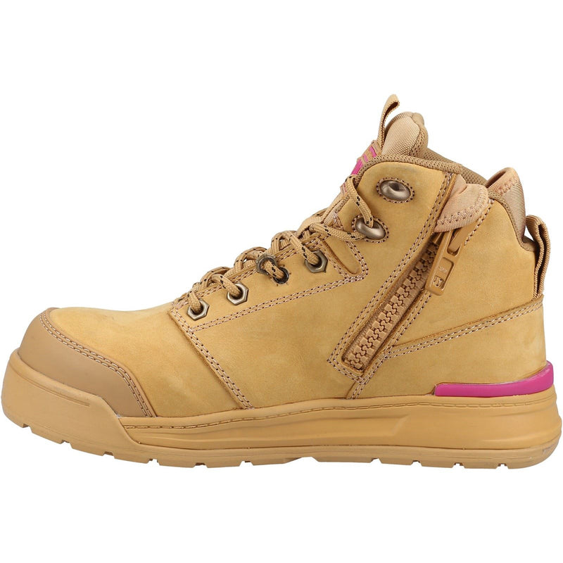 Hard Yakka 3056 Lace Leather Women's Wheat Safety Boots