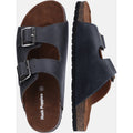Hush Puppies Nash Slider Leather Men's Black Sandals