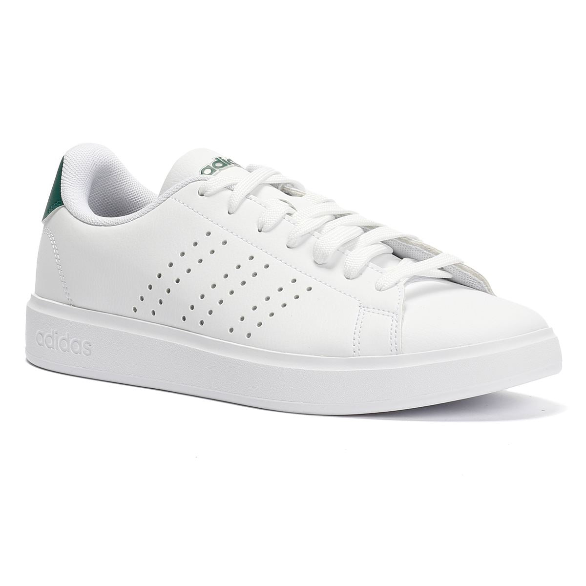 Adidas Advantage 2.0 White/Green Trainers