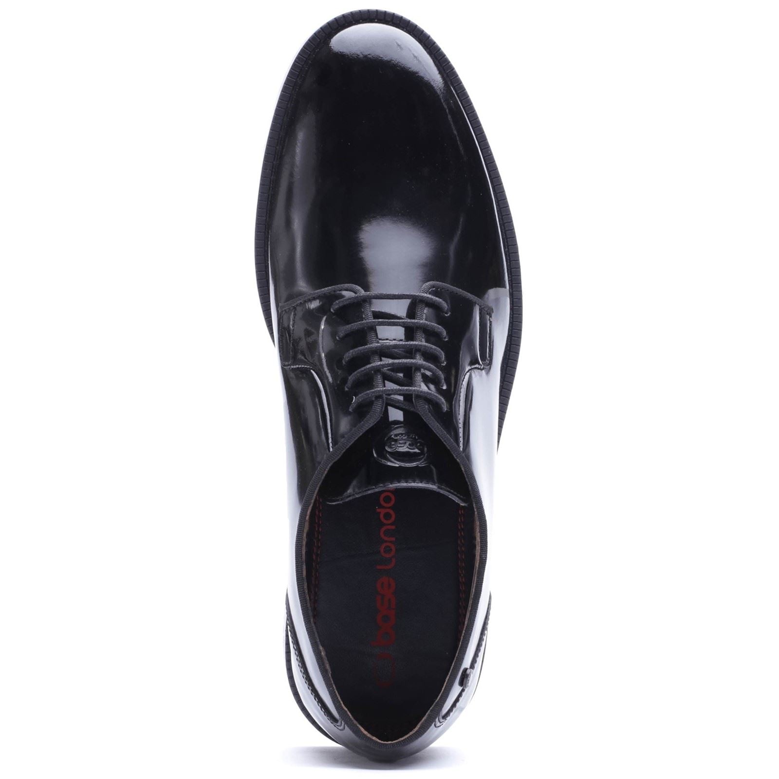 Base London Luca Leather Men's Black Derby Shoes