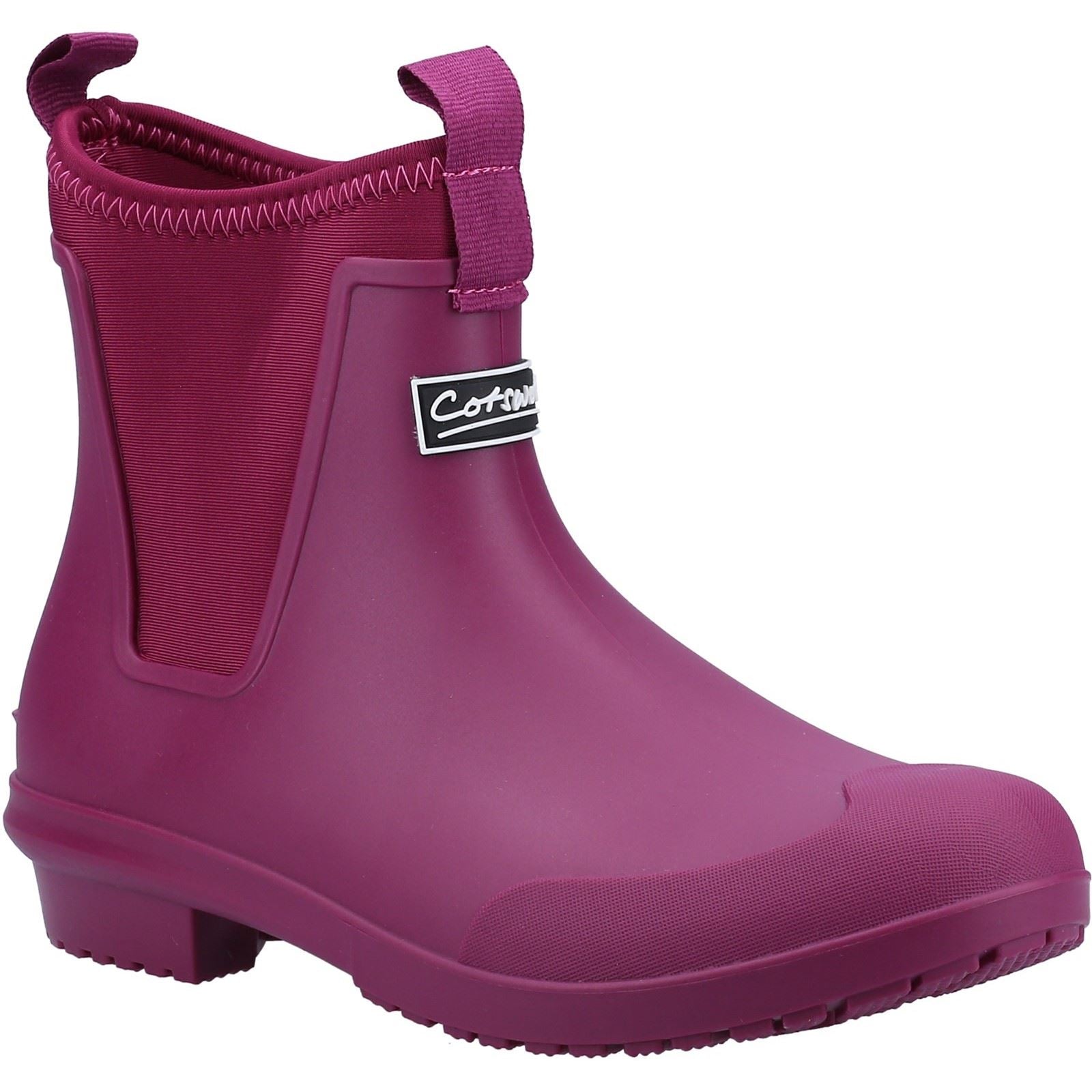 Cotswold Grosvenor Synthetic Berry Wellington Boots