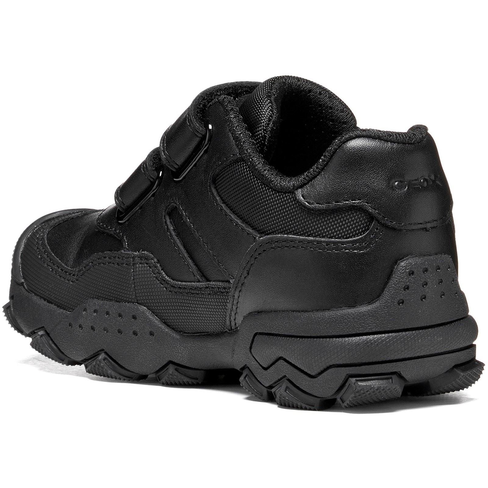 Geox J Buller Leather Boy's Black Trainers