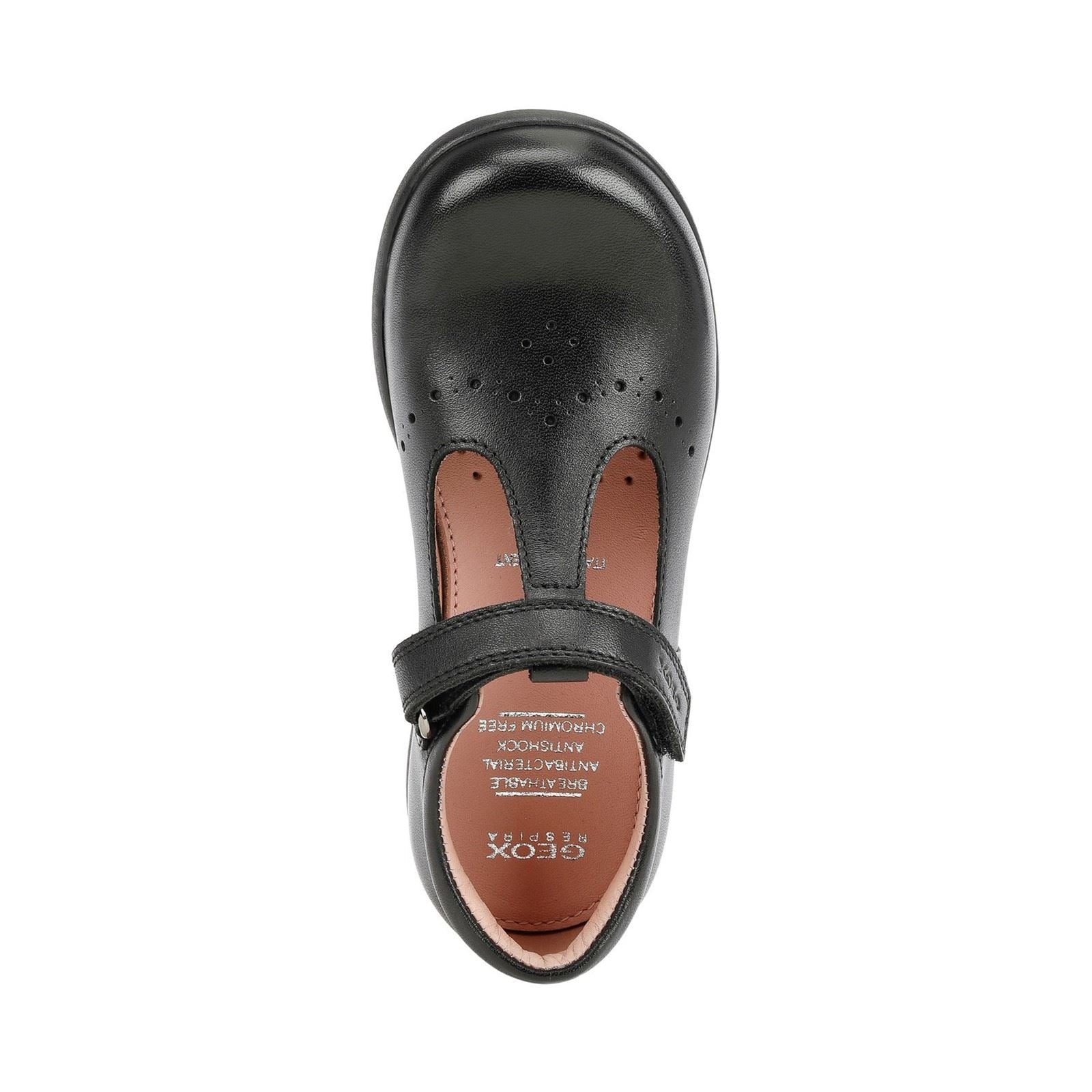 Geox Naimara Leather Girl's Black Shoes