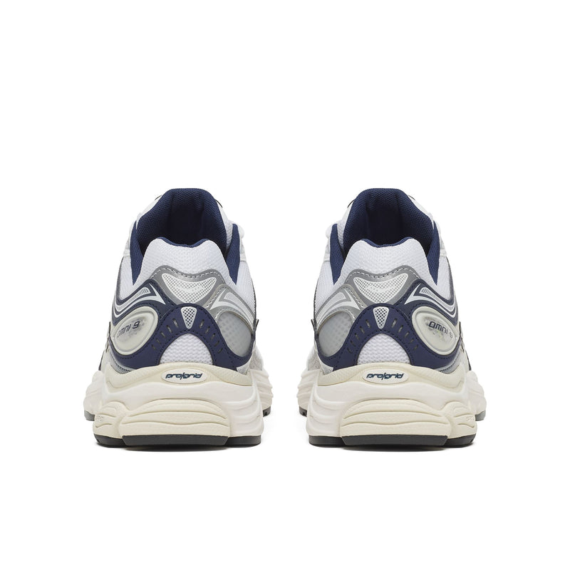 Saucony ProGrid Omni 9 White/Navy Trainers
