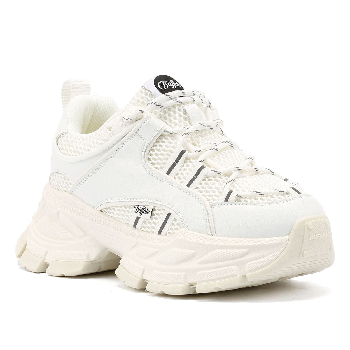 Buffalo Saturn Lace Women's White Trainers