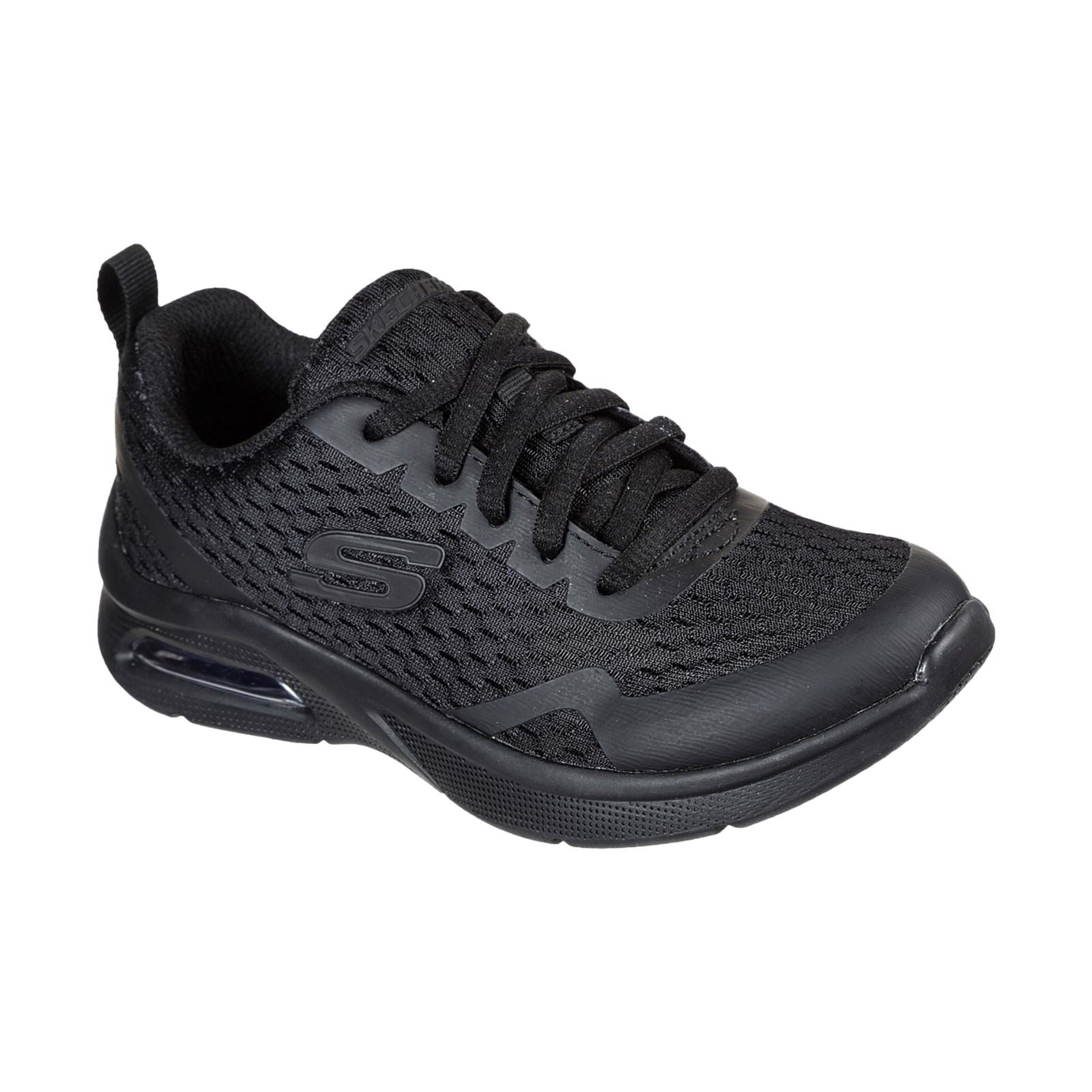 Skechers Microspec Max Synthetic Boys's Black Textile & Trim Trainers