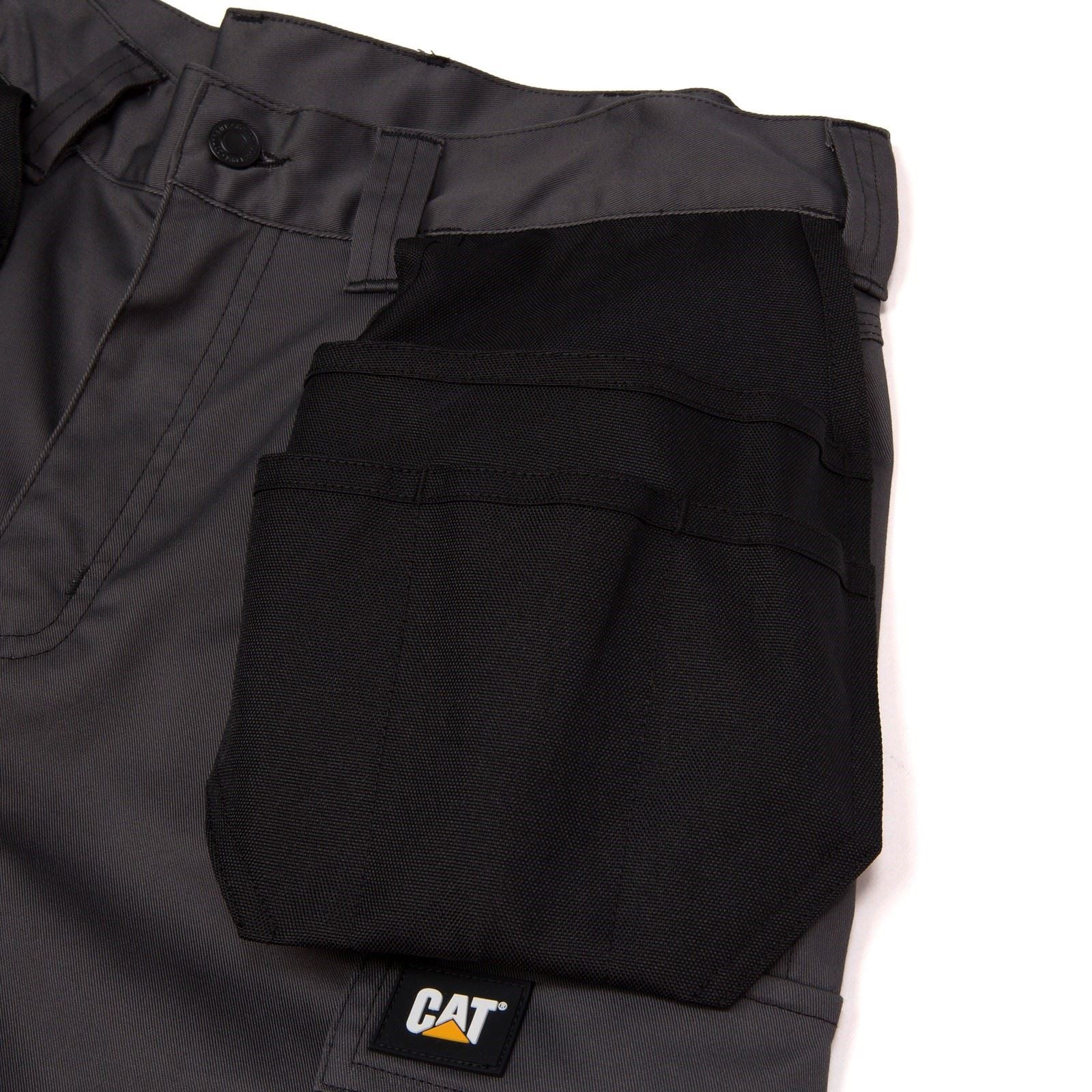 Caterpillar Essential Knee Pocket Stretch Holster Synthetic Men's Grey Outdoor Trousers