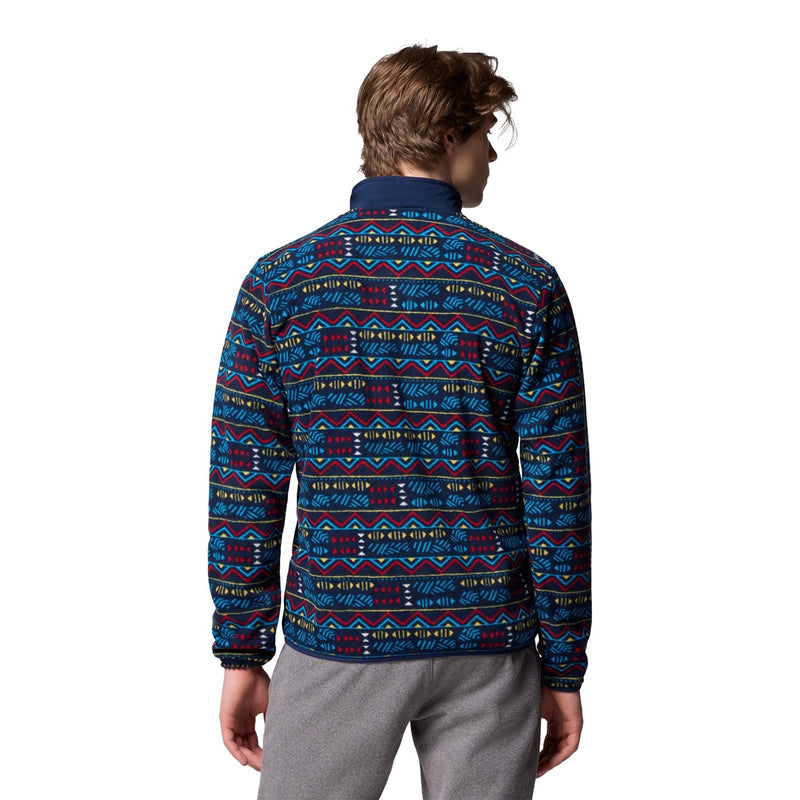 Columbia Sequoia Grove Printed Full Zip Men's Blue Fleece Jacket