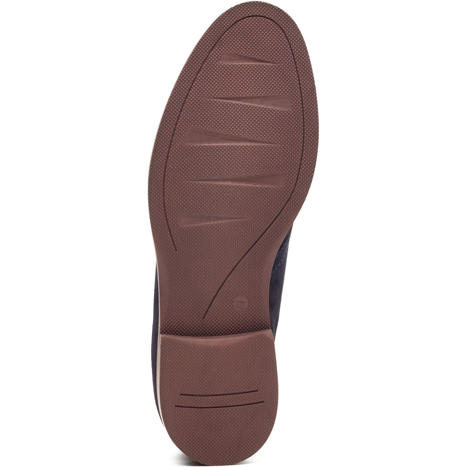 Base London Carlton Chukka Leather Men's Navy Boots