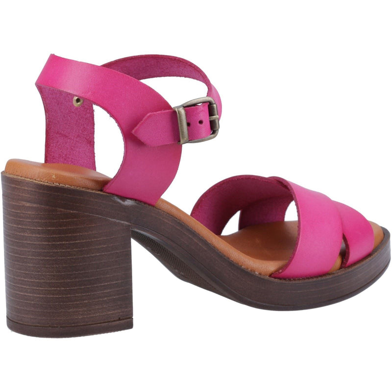 Hush Puppies Georgia Leather Women's Pink Sandals