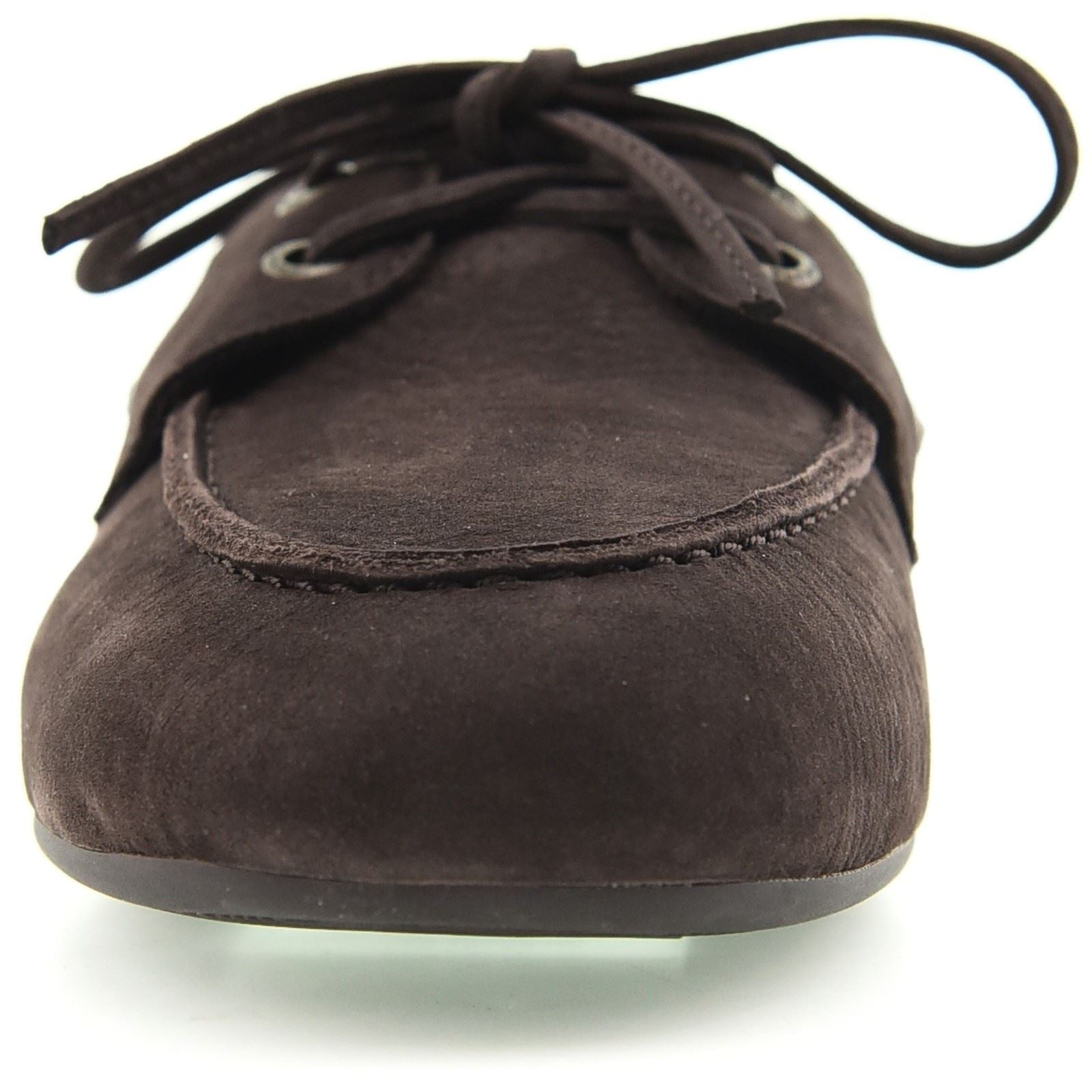 Sperry Slim Leather Women's Dark Brown Boat Shoes