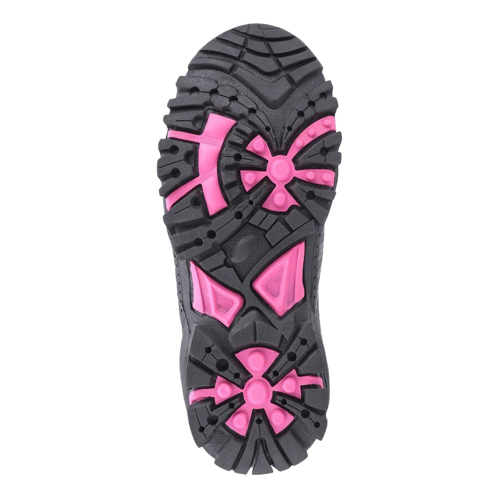 Cotswold Littledean Nylon Girl's Pink/Grey Hiking Boots