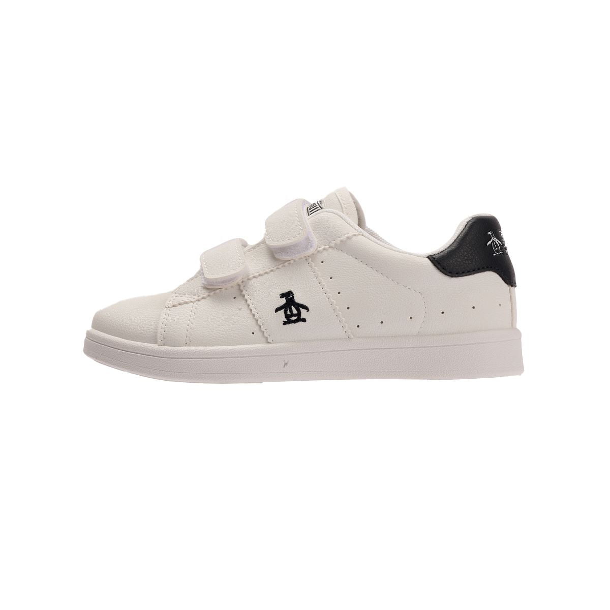 Penguin Junior Marble White/Navy Trainers
