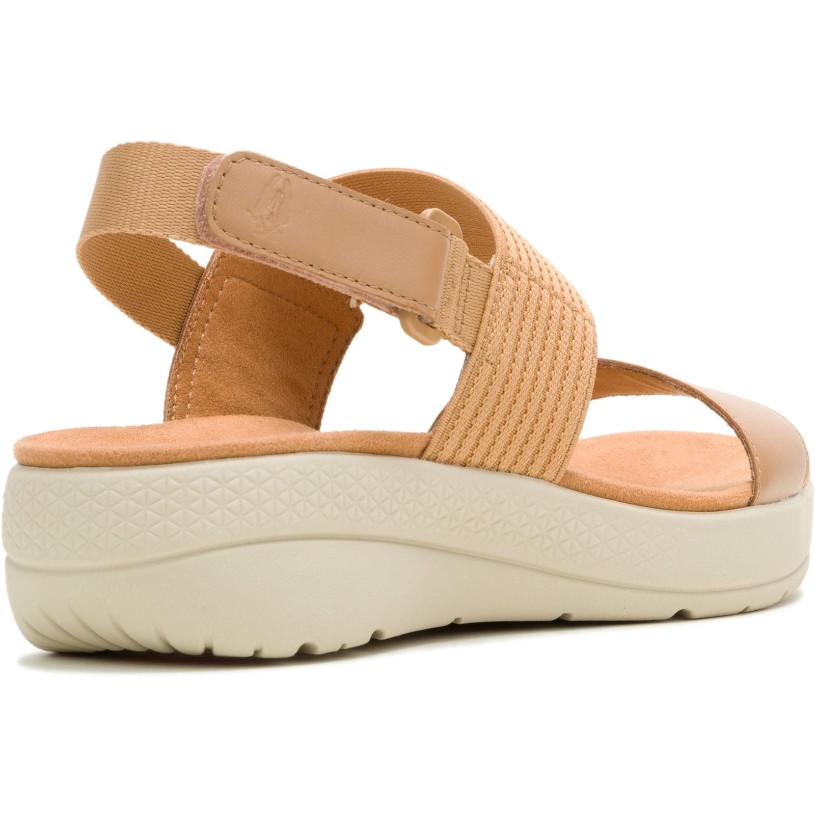 Hush Puppies Breathe Slingback Leather Women's Tan Standard Sandals