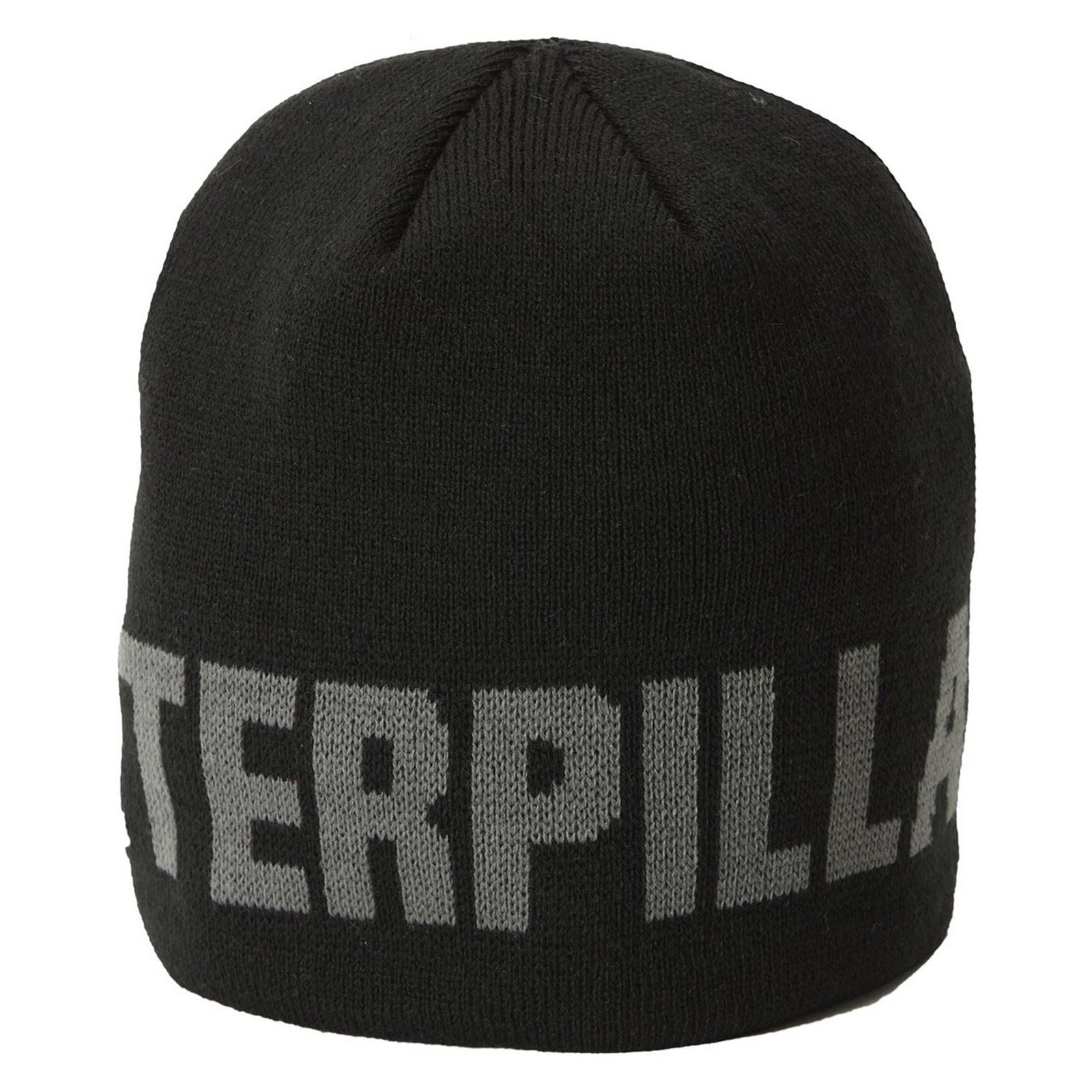 Caterpillar Branded Beanie Black Beanie Hat