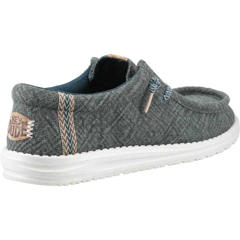 HEYDUDE Wally Jute Jute Men's Sea Green Moccasins Shoes