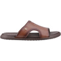 Hush Puppies Callum Slide Leather Men's Brown Sandals