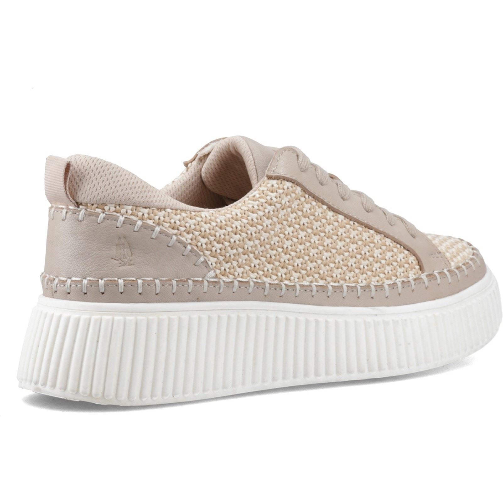 Hush Puppies Haisley Woven Textile Women's Taupe Standard Trainers