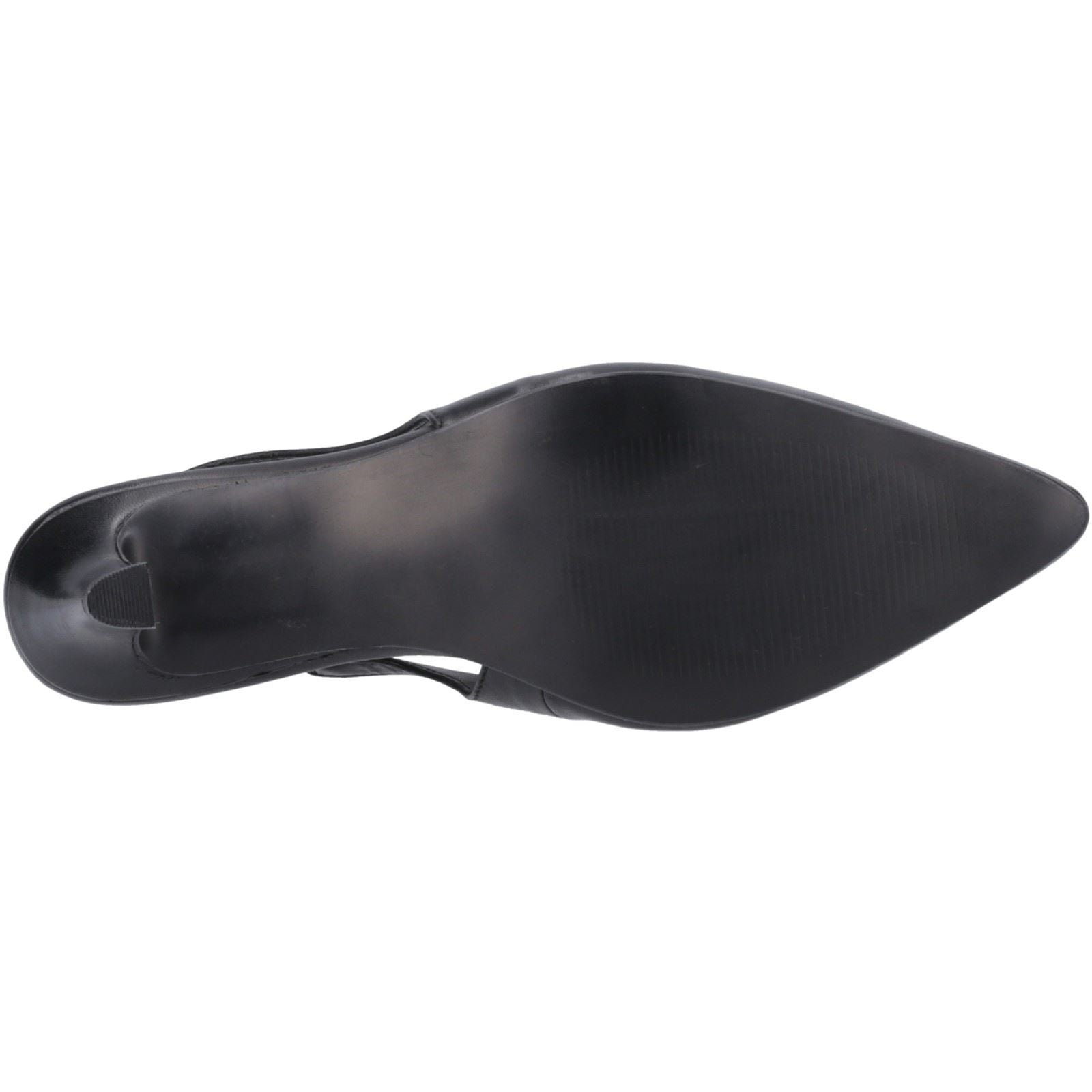 Hush Puppies Nahla Leather Women's Black Pointy Slingback Shoes