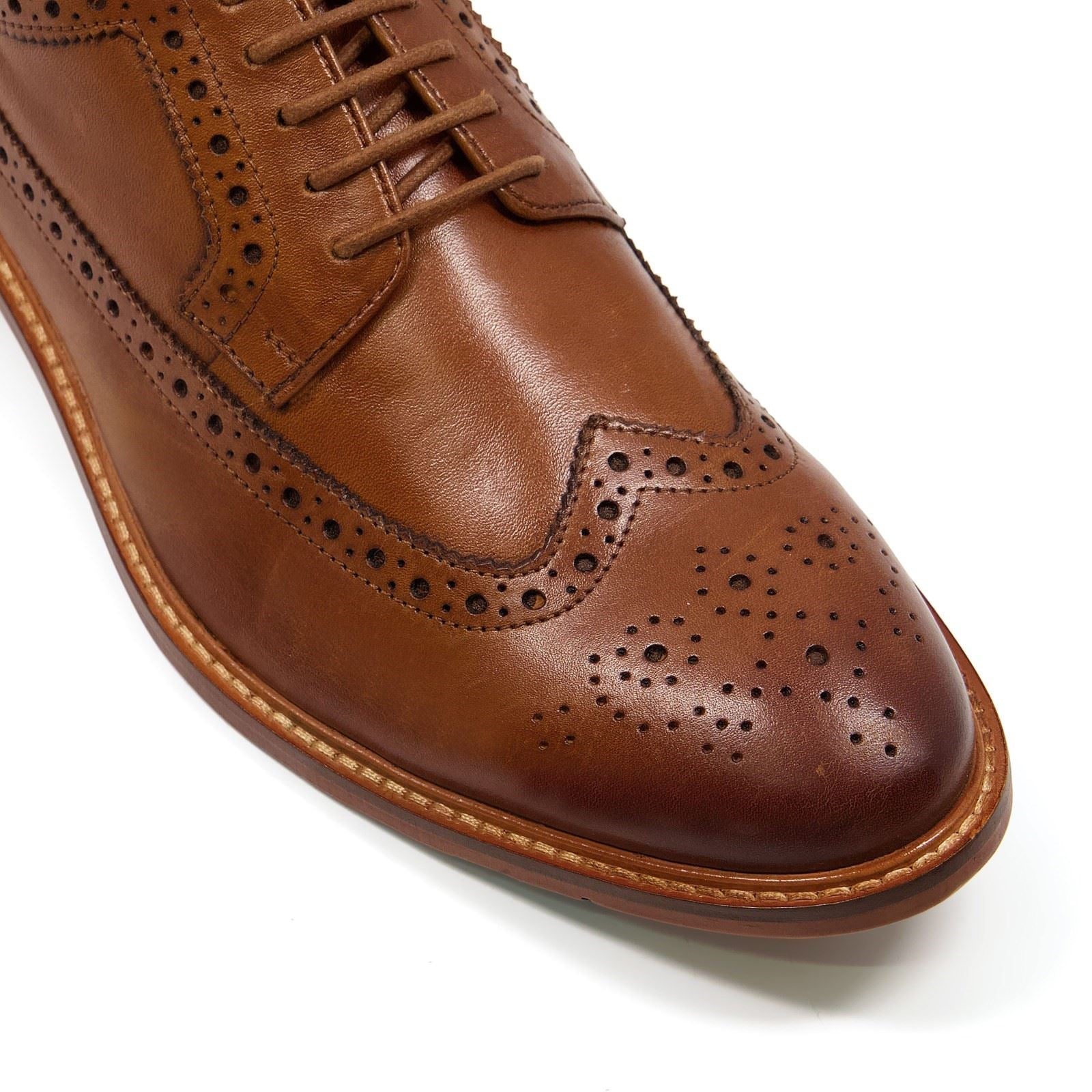 Dune Superior Suede Men's Brown Brogues Shoes