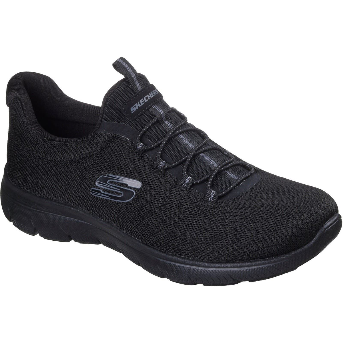 Skechers Summits Summer Blush Textile Women's Black Trainers