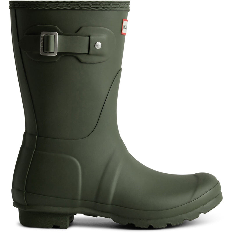 Hunter Original Short Boot Rubber Women's Dark Olive Wellington Boots
