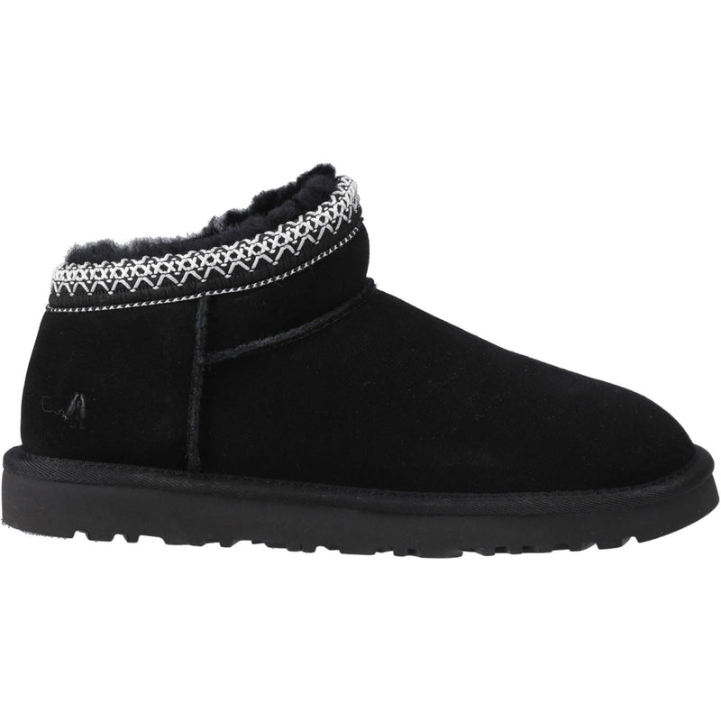 Hush Puppies Sloane Suede Women's Black Slippers