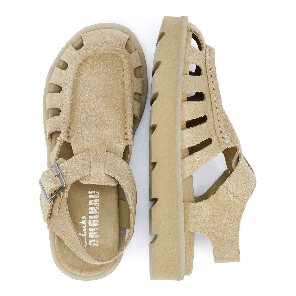 Clarks Originals Meadow Buckle Suede Women's Maple Sandals