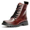 Fly London Ragi Leather Women's Wine Boots
